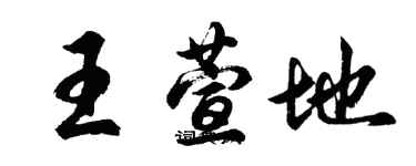 胡問遂王萱地行書個性簽名怎么寫