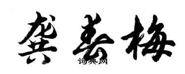 胡問遂龔春梅行書個性簽名怎么寫