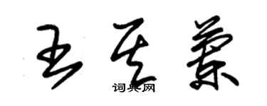 朱錫榮王其蘭草書個性簽名怎么寫