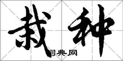 胡問遂栽種行書怎么寫