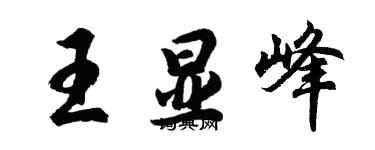 胡問遂王顯峰行書個性簽名怎么寫