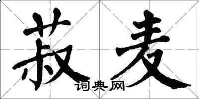 翁闓運菽麥楷書怎么寫