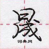 龐中華寫的硬筆行書晟