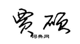 朱錫榮賈碩草書個性簽名怎么寫