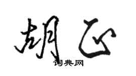 駱恆光胡正行書個性簽名怎么寫