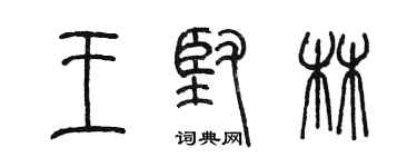 陳墨王堅林篆書個性簽名怎么寫