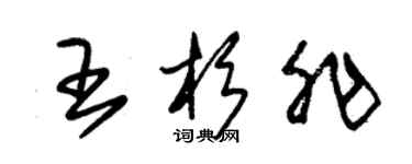 朱錫榮王杉非草書個性簽名怎么寫