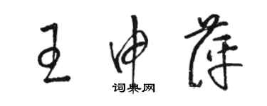 駱恆光王申萍草書個性簽名怎么寫