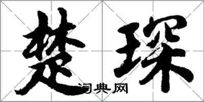 胡問遂楚琛行書怎么寫