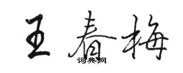 駱恆光王春梅行書個性簽名怎么寫