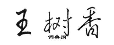 駱恆光王樹香行書個性簽名怎么寫