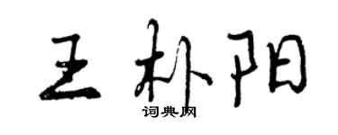 曾慶福王朴陽行書個性簽名怎么寫