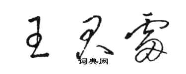 駱恆光王君雷草書個性簽名怎么寫