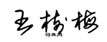 朱錫榮王樹梅草書個性簽名怎么寫