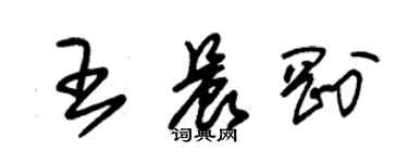 朱錫榮王晨剛草書個性簽名怎么寫