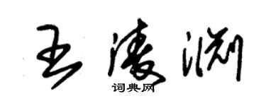 朱錫榮王凌淵草書個性簽名怎么寫