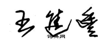 朱錫榮王進豐草書個性簽名怎么寫