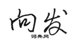 駱恆光向發行書個性簽名怎么寫