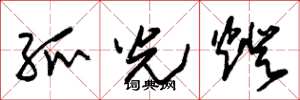 朱錫榮弧光燈草書怎么寫