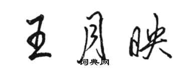 駱恆光王月映行書個性簽名怎么寫