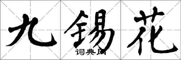 翁闓運九錫花楷書怎么寫