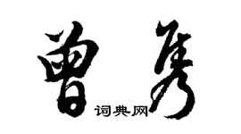 胡問遂曾雋行書個性簽名怎么寫