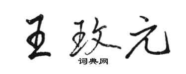 駱恆光王玫元行書個性簽名怎么寫