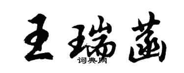 胡問遂王瑞菡行書個性簽名怎么寫