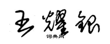 朱錫榮王耀銀草書個性簽名怎么寫
