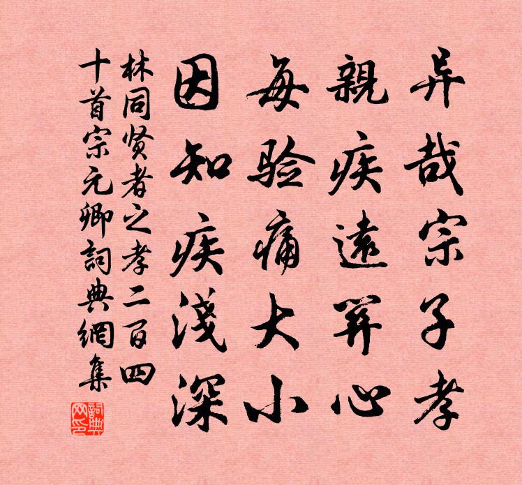 林同賢者之孝二百四十首宗元卿書法作品欣賞