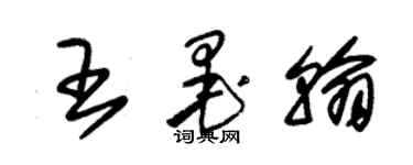 朱錫榮王墨翰草書個性簽名怎么寫