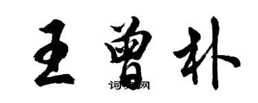 胡問遂王曾樸行書個性簽名怎么寫