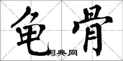 翁闓運龜骨楷書怎么寫