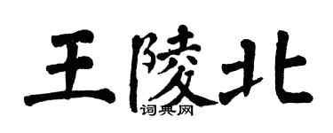 翁闓運王陵北楷書個性簽名怎么寫