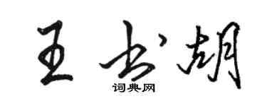 駱恆光王書胡行書個性簽名怎么寫
