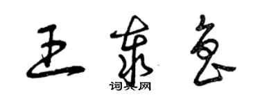 曾慶福王泰魯草書個性簽名怎么寫