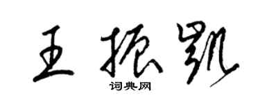 梁錦英王振凱草書個性簽名怎么寫