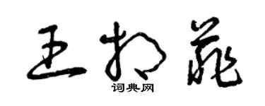 曾慶福王相菲草書個性簽名怎么寫