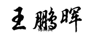 胡問遂王鵬暉行書個性簽名怎么寫