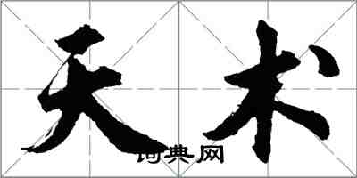 胡問遂天術行書怎么寫