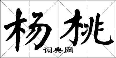 翁闓運楊桃楷書怎么寫