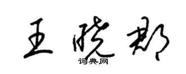 梁錦英王曉郡草書個性簽名怎么寫