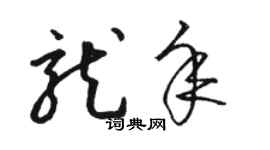 駱恆光龍年草書個性簽名怎么寫