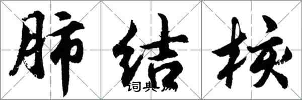 胡問遂肺結核行書怎么寫