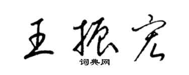 梁錦英王振宏草書個性簽名怎么寫