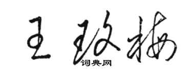 駱恆光王玫梅草書個性簽名怎么寫