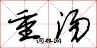 朱錫榮重湯草書怎么寫