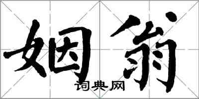 翁闓運姻翁楷書怎么寫