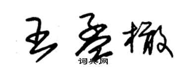 朱錫榮王孟橄草書個性簽名怎么寫