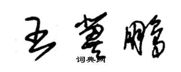朱錫榮王冀鵬草書個性簽名怎么寫